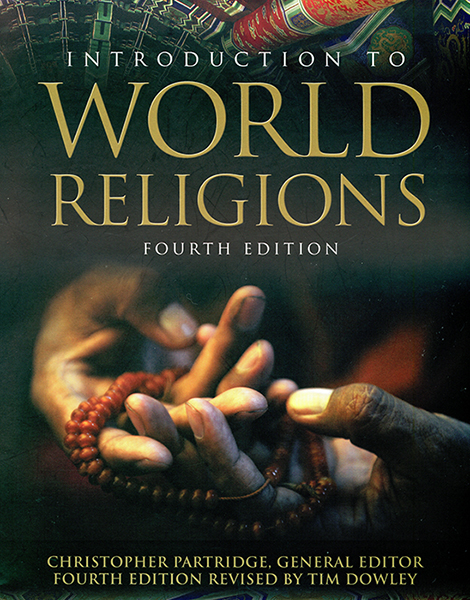 The cover for Christopher H. Partridge's Introduction to World Religions.