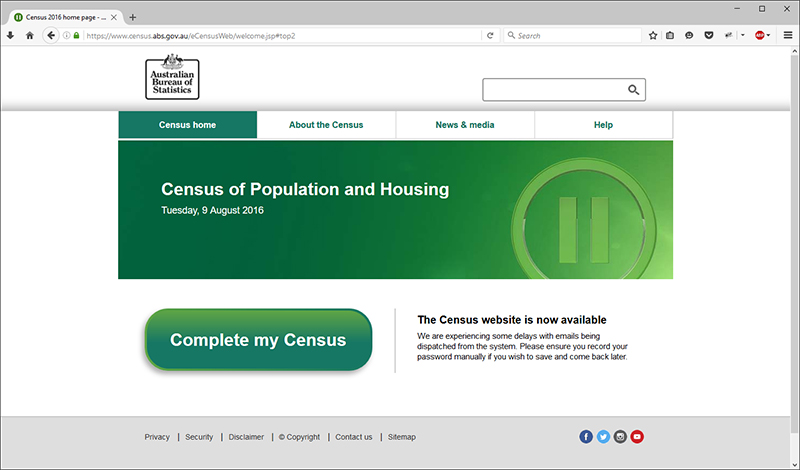 Screen shot of census.abs.gov.au taken in Firefox