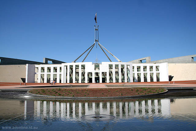 Pariament house in Canberra