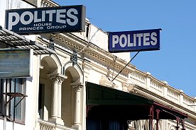 Polites signs in Adelaide